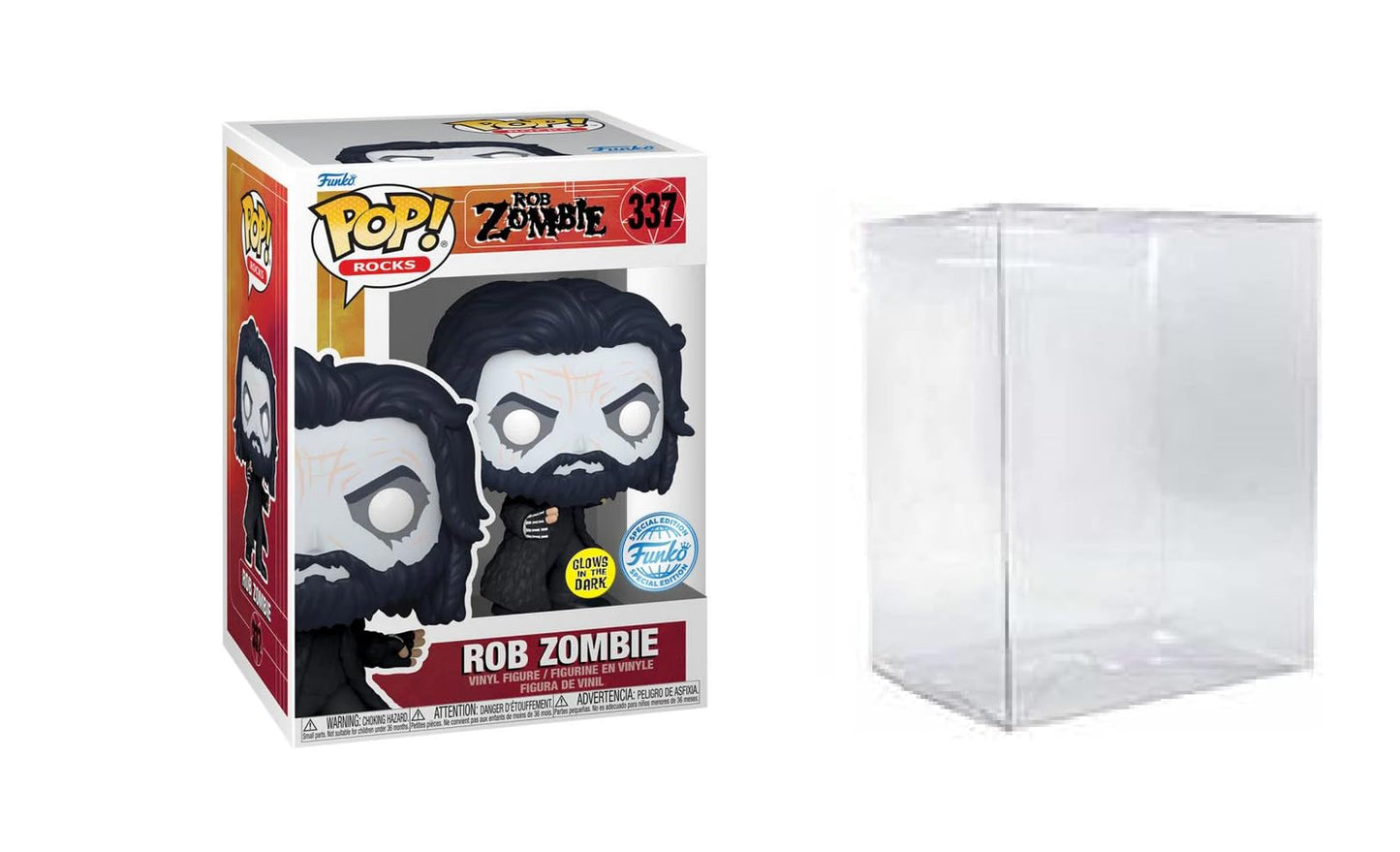 Funko Pop! Rob Zombie 337 Funko Special Edition Glows in the Dark (box ware) + Free Protector
