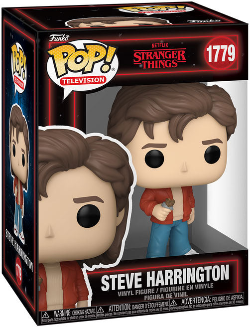 Funko Pop! Netflix Stranger Things - Steve Harrington 1779 Figure + Pop Protector