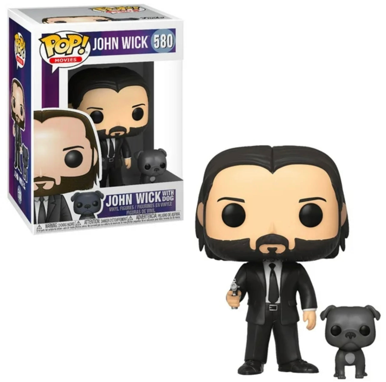 Funko Pop! John Wick with Dog 580 + Free Protector (VAULTED)