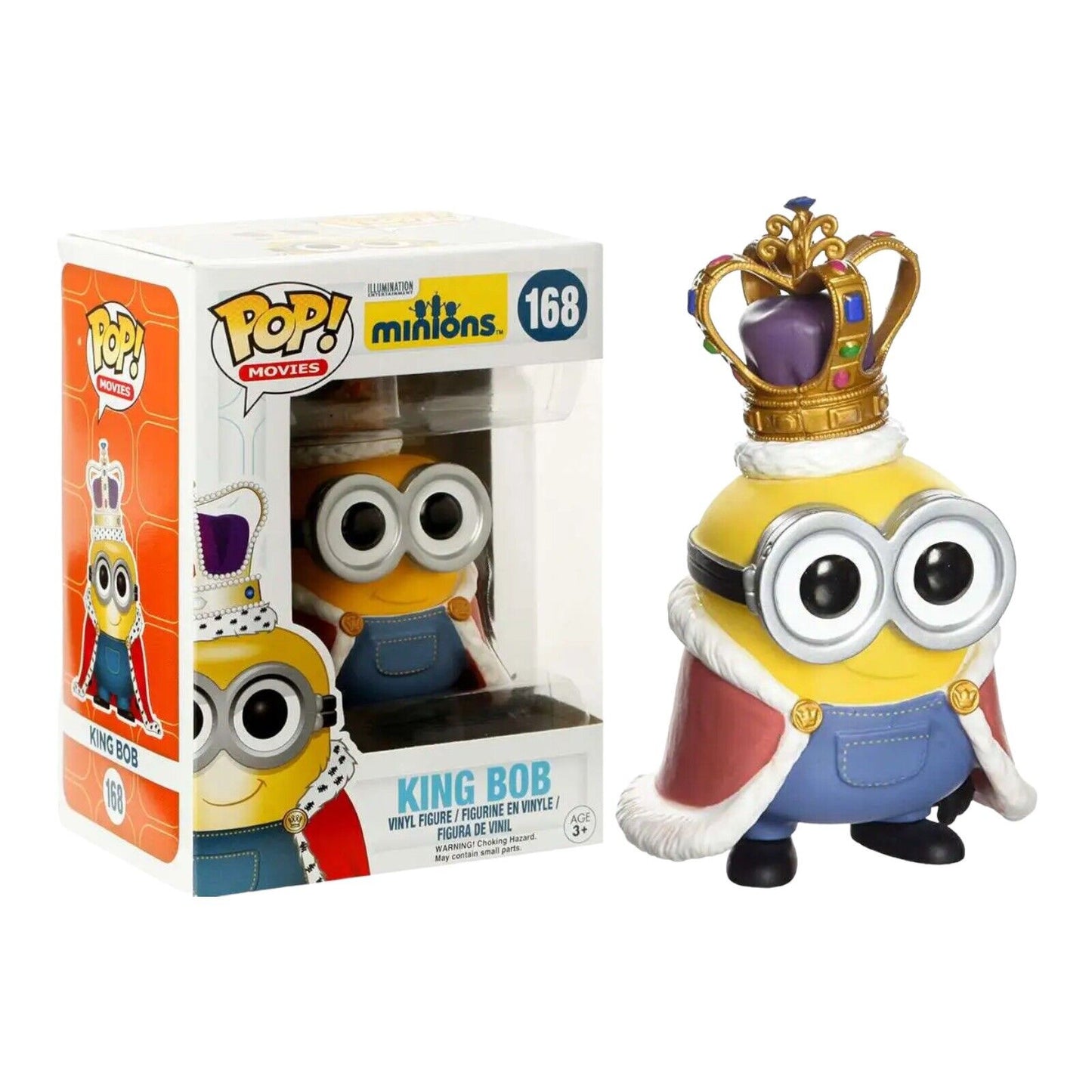 Funko Pop! Illumination Entertainment - King Bob 168 (VAULTED) + Free Protector