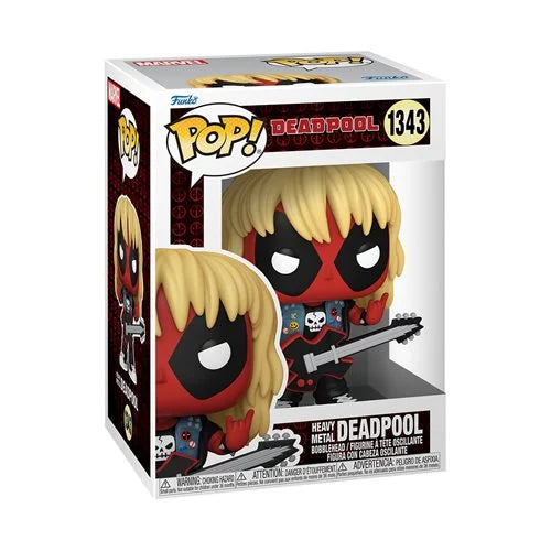 Funko Pop! Deadpool Heavy Metal Deadpool 1343 + PoP Protector METALLIC RARE VERSION