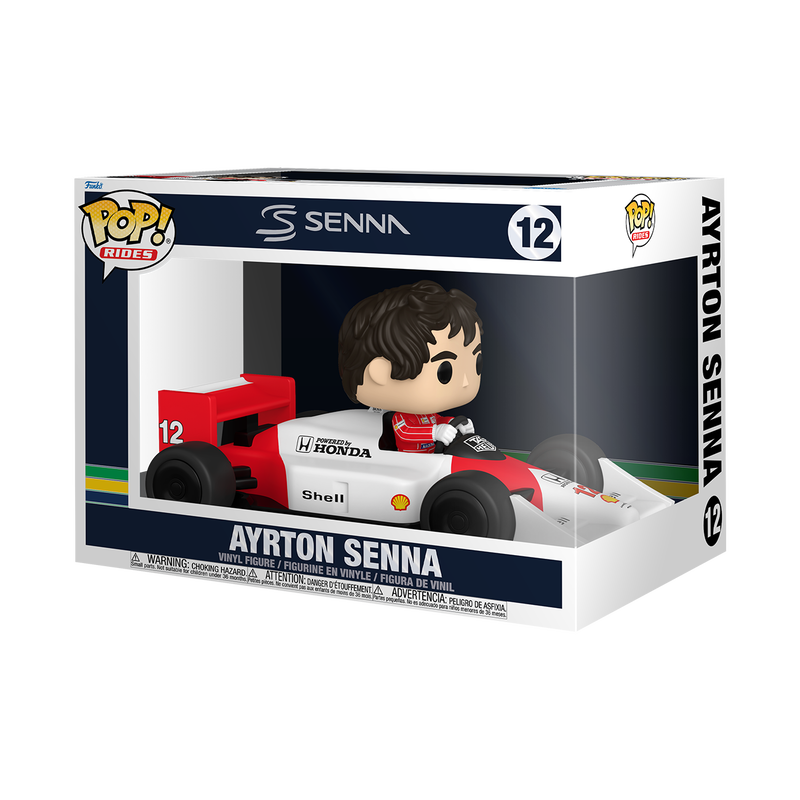 Funko Pop! Formula1 Racing Ayrton Senna (McLaren 2025) 12 Super Deluxe Rides Figure