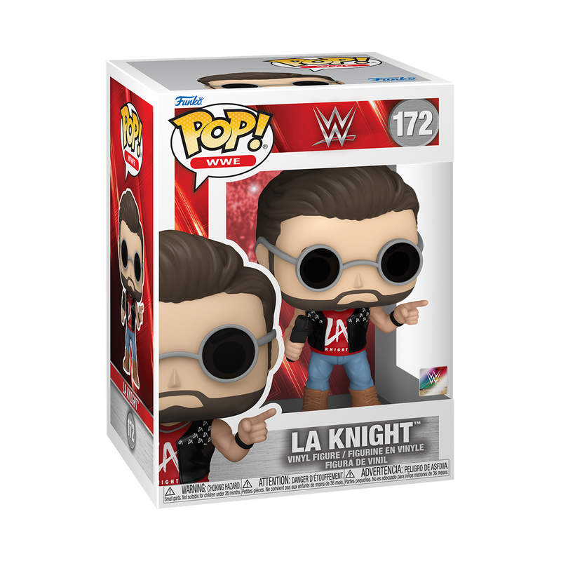 Funko Pop! WWE LA Knight 172 + Pop Protector