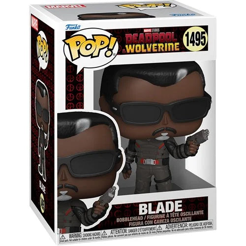 Deadpool & Wolverine Blade Funko Pop! Vinyl Figure #1495 + Pop Protector
