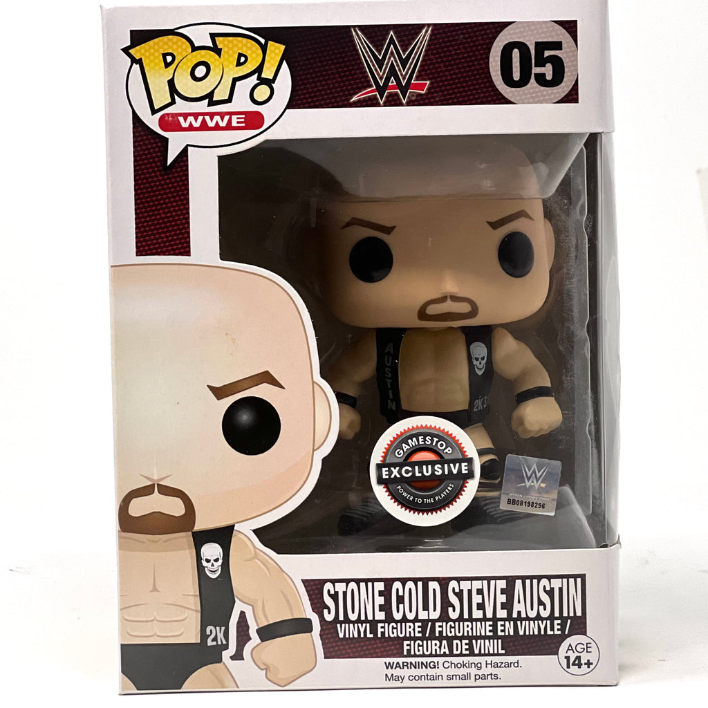 Funny Pop! WWE Stone Cold Steve Austin 05 GameStop Exclusive + Free Protector