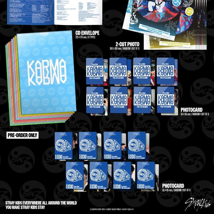 STRAY KIDS - The 4th Album : KARMA (ACCORDION VER.) (8 VERSIONS)