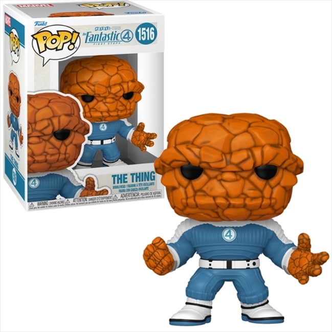 Funko Pop! Marvel Studios - The Fantastic 4 First Steps - The Thing 1516 + Pop Protector