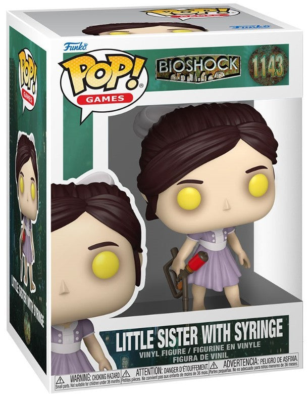 Funko Pop! Bioshock - Little Sister with Syringe 1143 Figure + Pop Protector