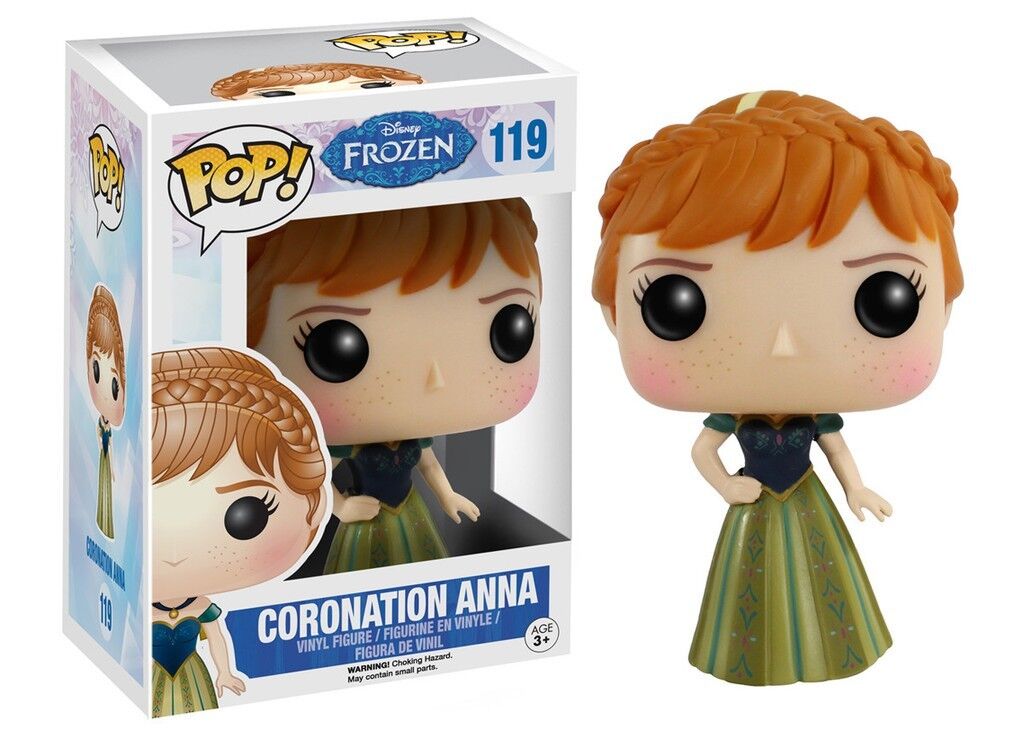 Funko Pop! Disney Frozen Coronation Anna 119 (VAULTED) + Free Protector