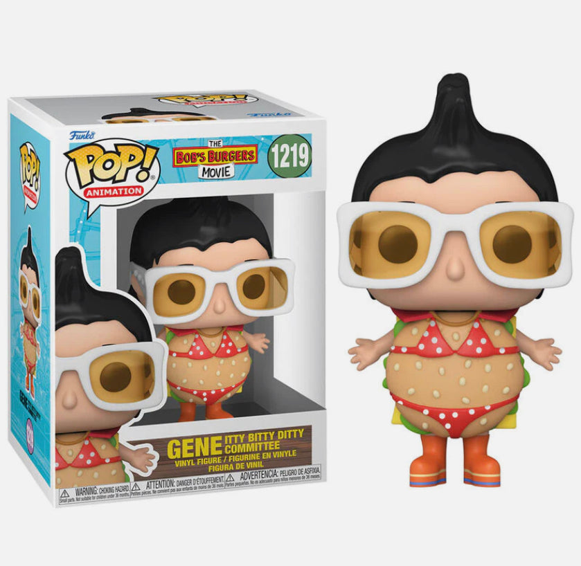 Funko Pop! The Bob’s Burgers Movie Gene Itty Bitty Ditty Committee 1219 + Free Protector