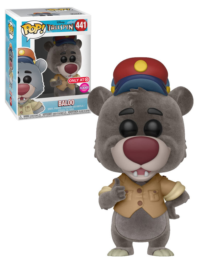 Funko Pop! Disney Talespin Baloo 441 Flocked Target Exclusive + Free Protector