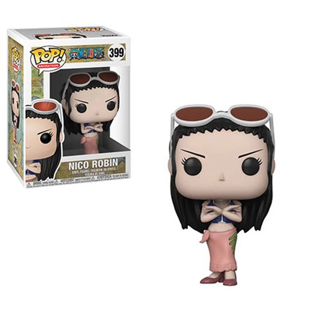 Funko PoP! Animation: One Piece - Nico Robin Collectible Figure 399 + Pop Protector