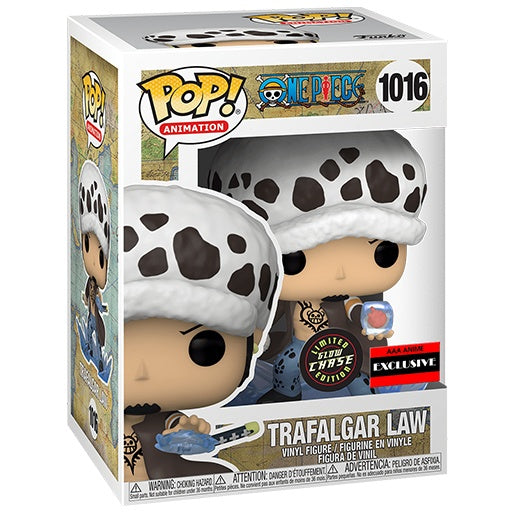 1016 Funko POP! Animation: One Piece - Trafalgar Law AAA anime exclusive GITD Chase + PROTECTOR!
