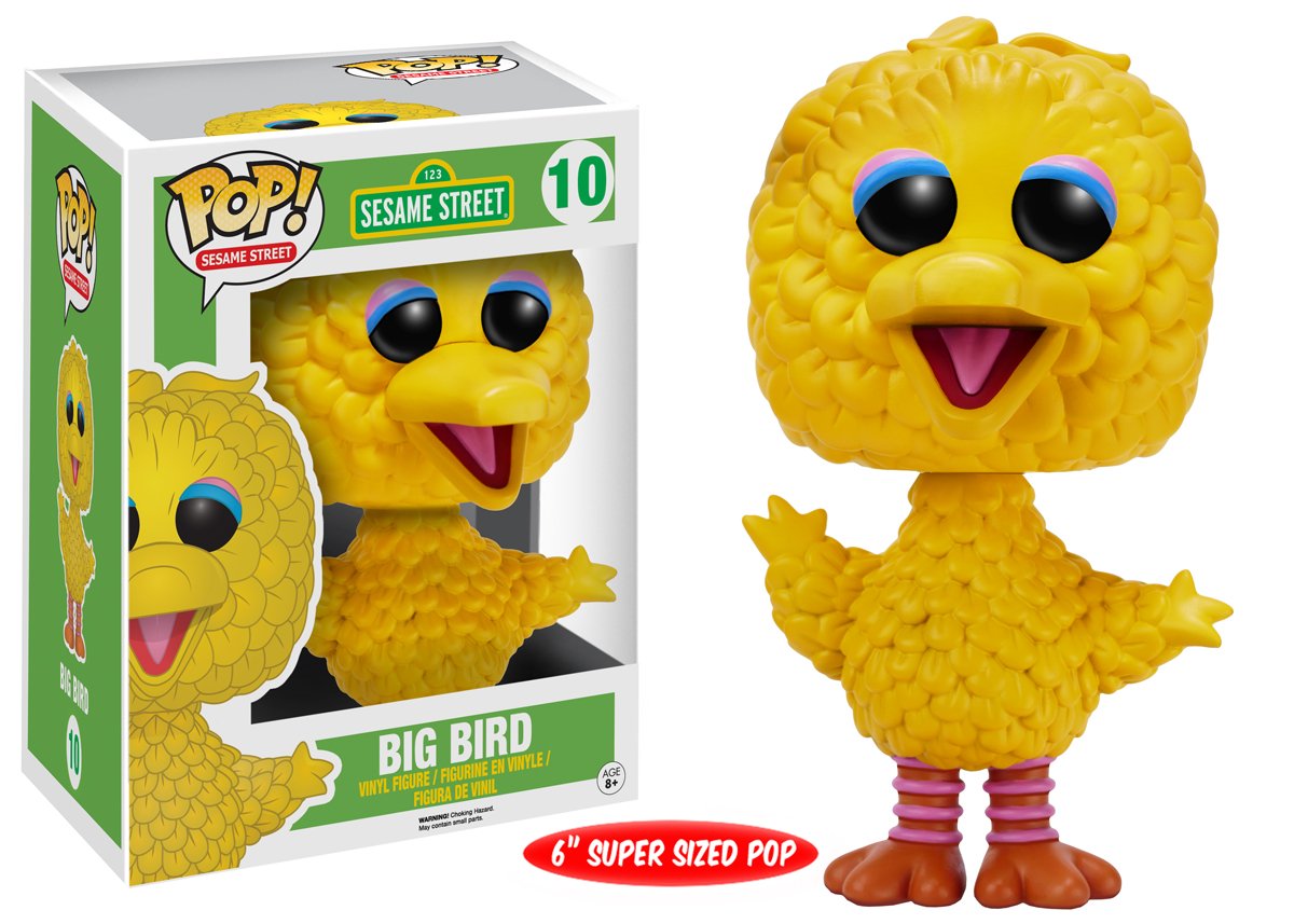 Funko Pop! 123 Sesame Street Big Bird 10 6-inch Figure (VAULTED)
