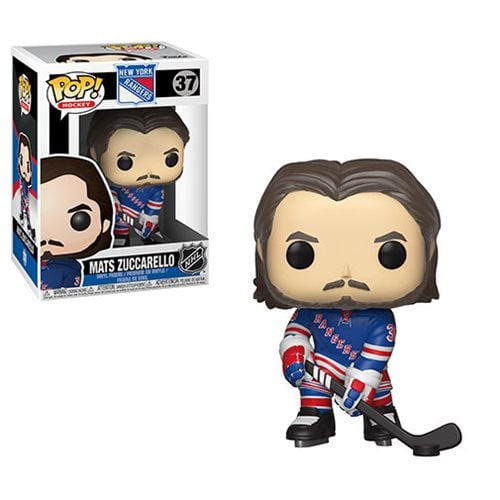 Funko Pop! NHL New York Rangers - Mats Zuccarello 37 Figure + Pop Protector (Small Box Blemishes)