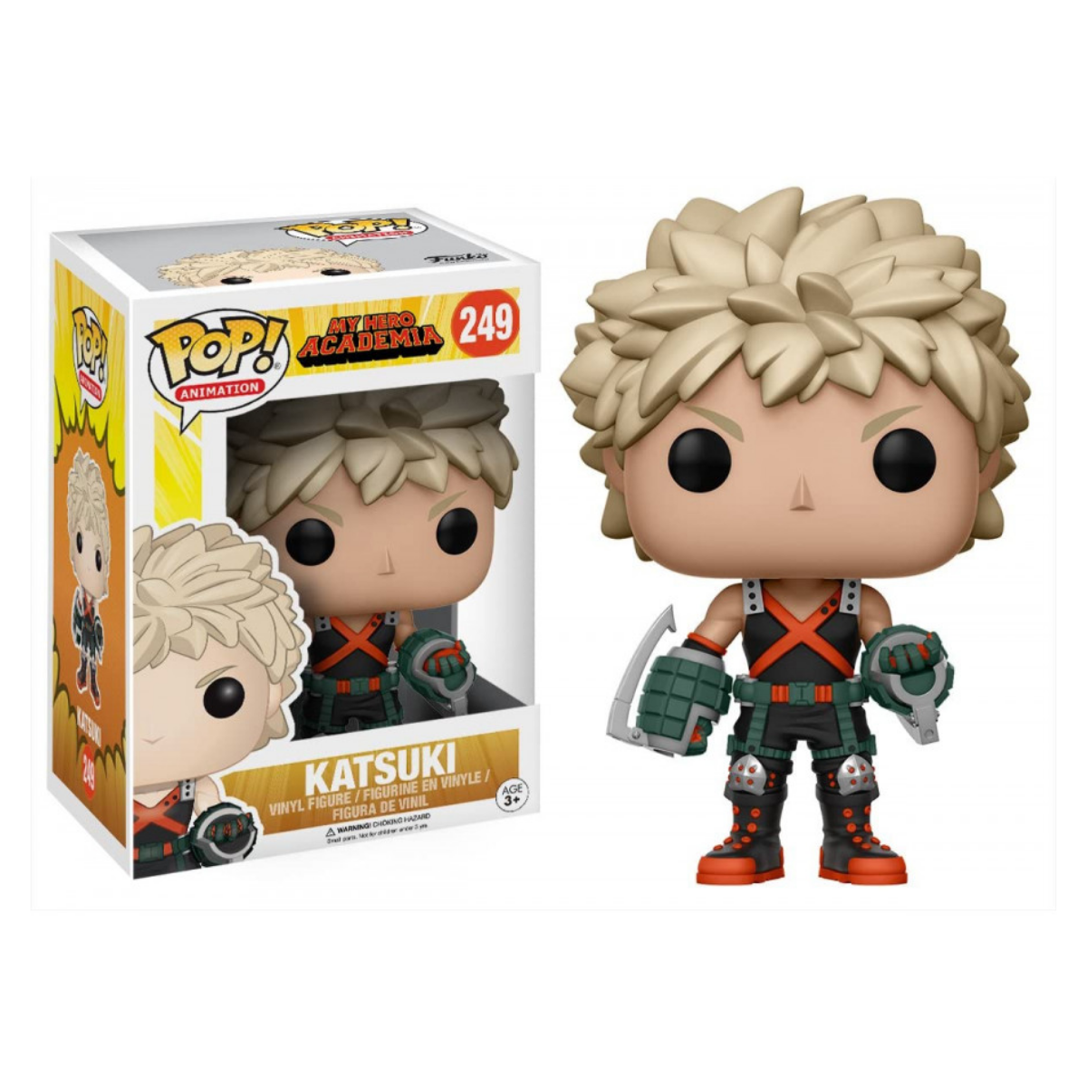Funko POP! Animation: My Hero Academia #249 - Katsuki + PROTECTOR! (Slight box ware)