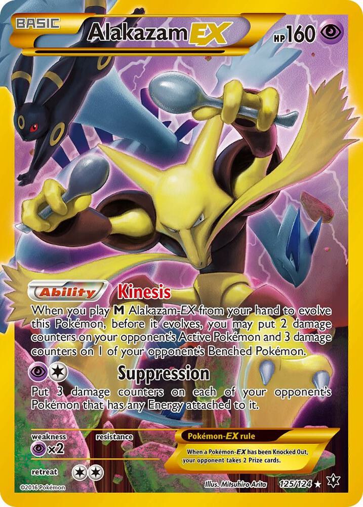 Pokemon TCG! Alakazam EX (Secret) - XY - Fates Collide (FCO)