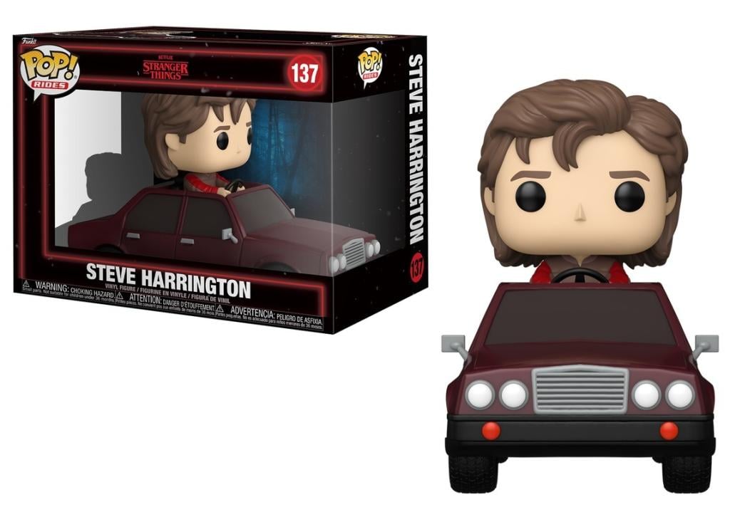 Funko Pop! Netflix Stranger Things - Steve Harrington 137 Figure + Pop Protector