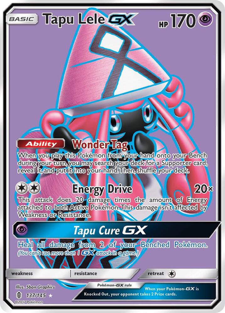 Pokemon TCG! Tapu Lele GX (Full Art) - SM - Guardians Rising (SM02)