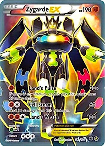 Pokemon TCG! Zygarde EX - 54a/124 - Alternate Art Promos (PR)