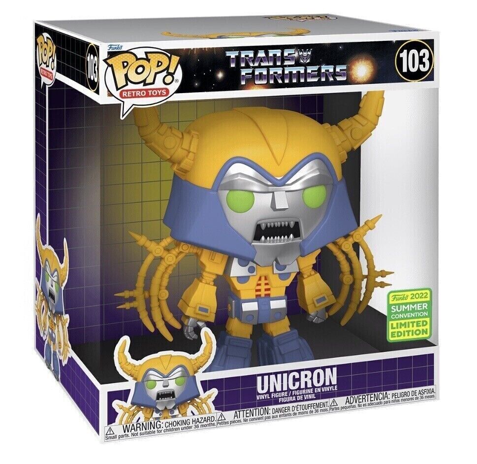 Funko Pop! Transformers Unicron 103 10-Inch Jumbo Figure Funko 2022 Summer Convention Exclusive