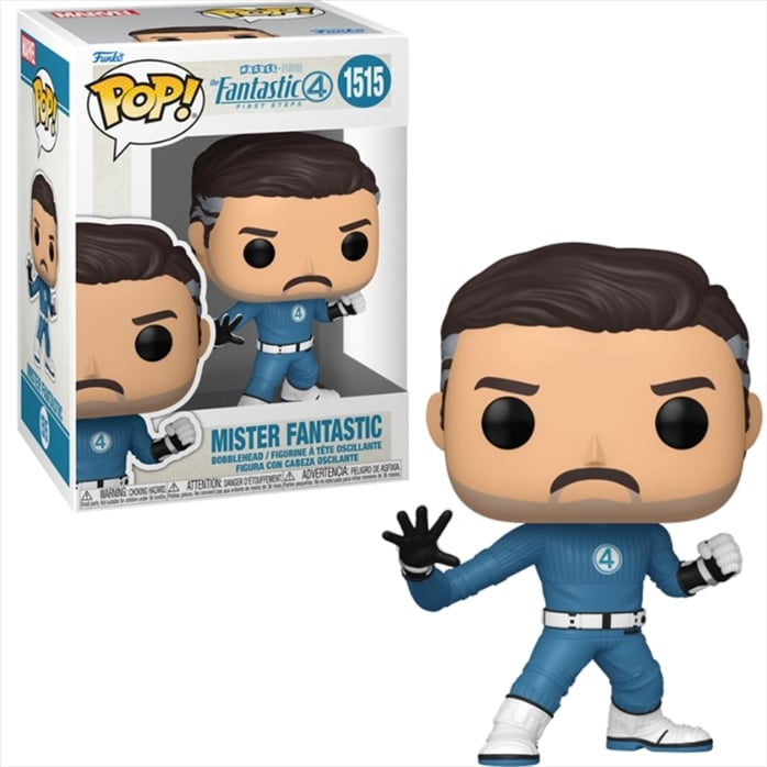 Funko Pop! Marvel Studios - The Fantastic 4 First Steps - Mister Fantastic 1515 + Pop Protector