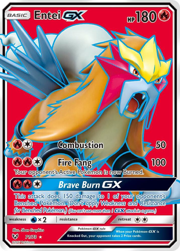 Pokemon TCG! Entei GX (Full Art) - Shining Legends (SHL)