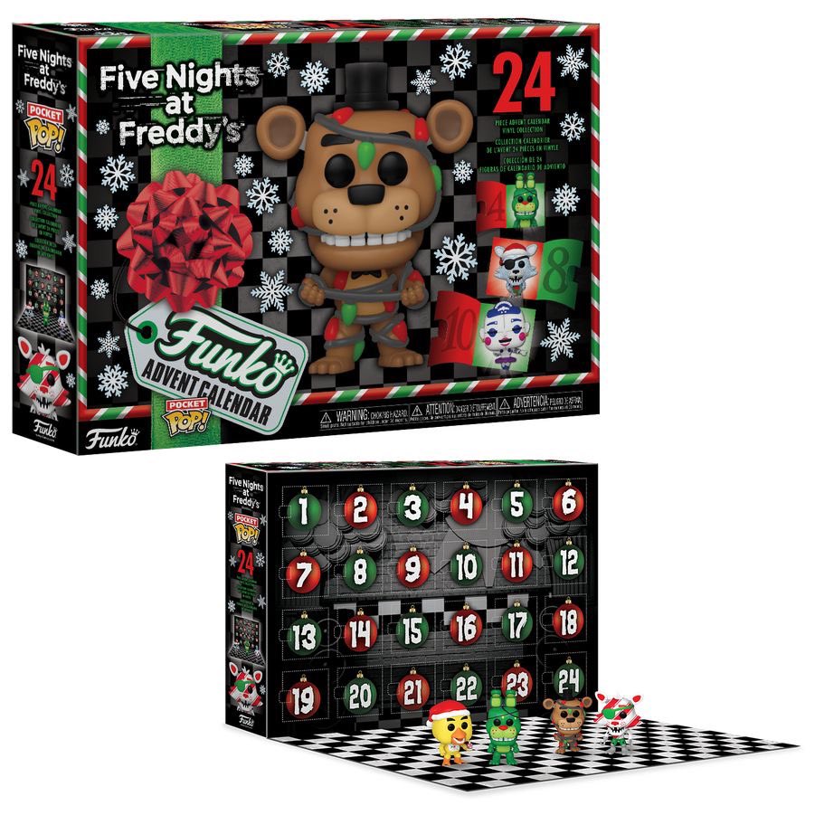 Funko Pocket Pop Holiday Advent Calendar! Five Nights at Freddy’s (FNAF) 24 Piece Advent Calendar Vinyl Collection