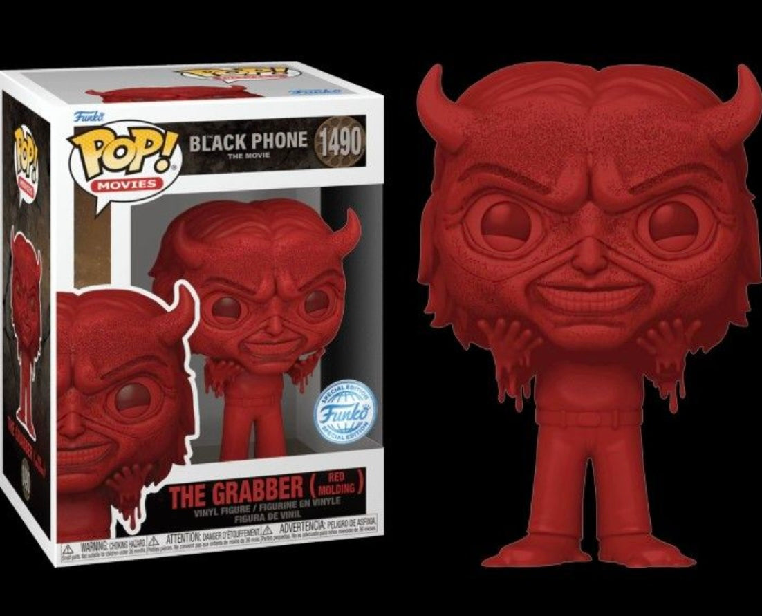 Funko Pop 1490 The Black Phone The Grabber Red Molding Special Edition + PoP Protector