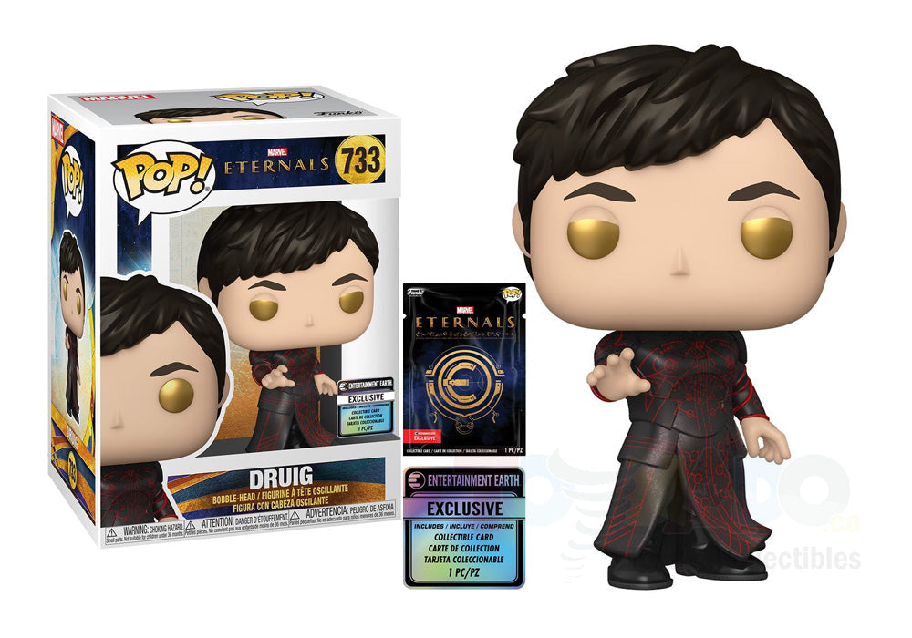 Funko Pop! Marvel Eternals : Druig EE Exclusive 733 + Pop Protector