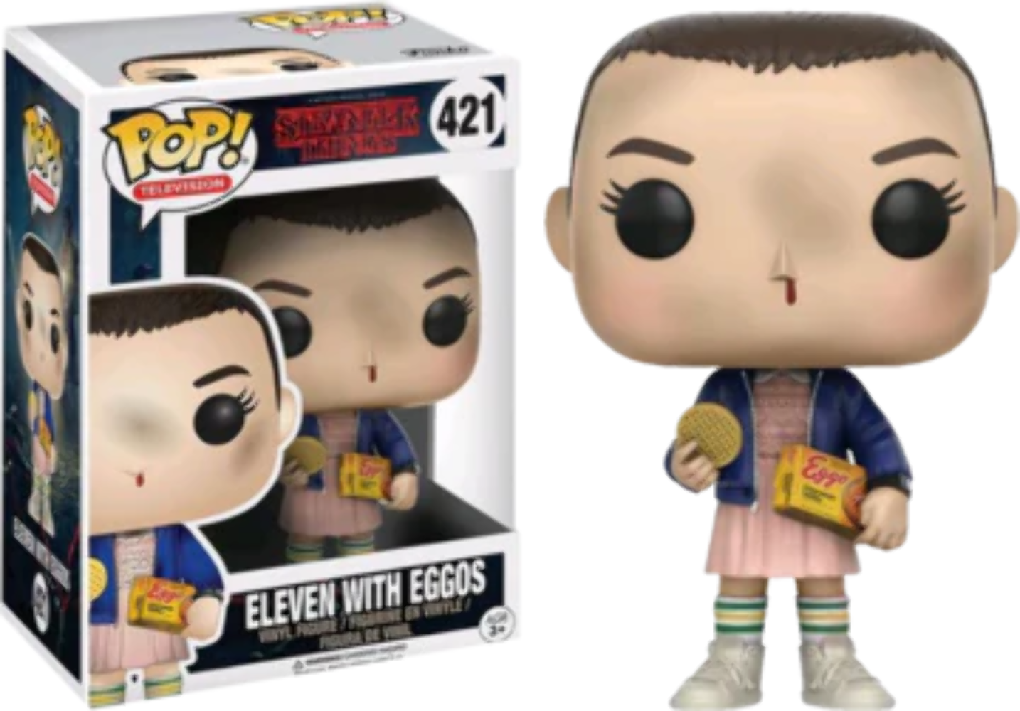 Funko Pop! Stranger Things - Eleven with Eggos 421 + Free Protector