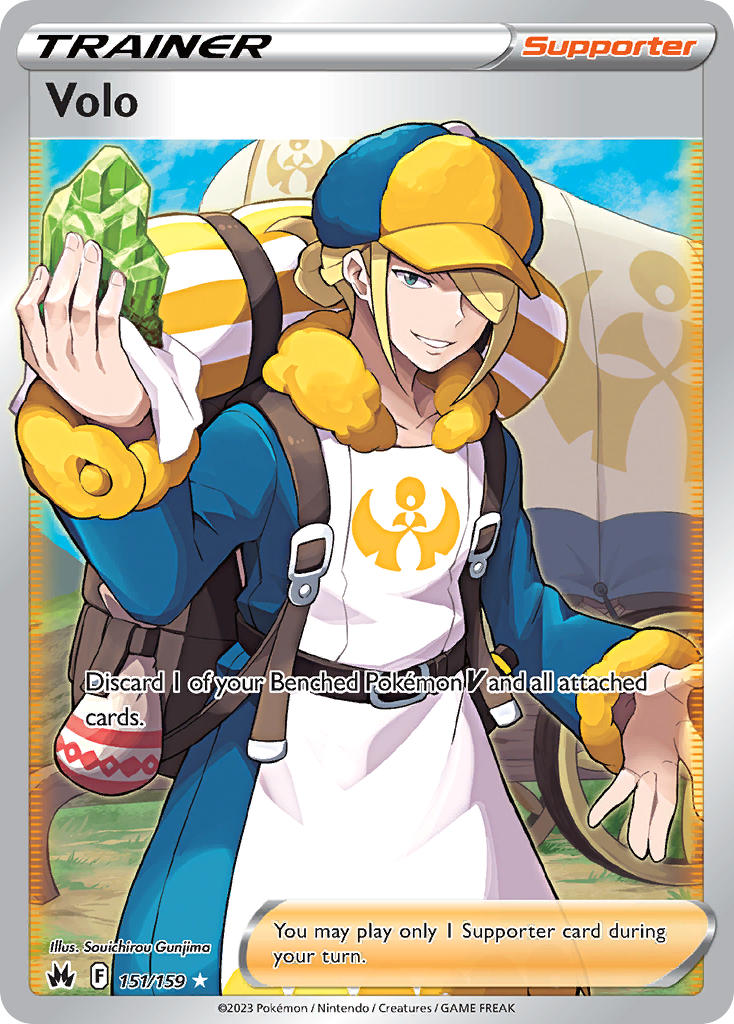 Pokemon TCG! Volo 2023 Crown Zenith #151/159 Ultra Rare