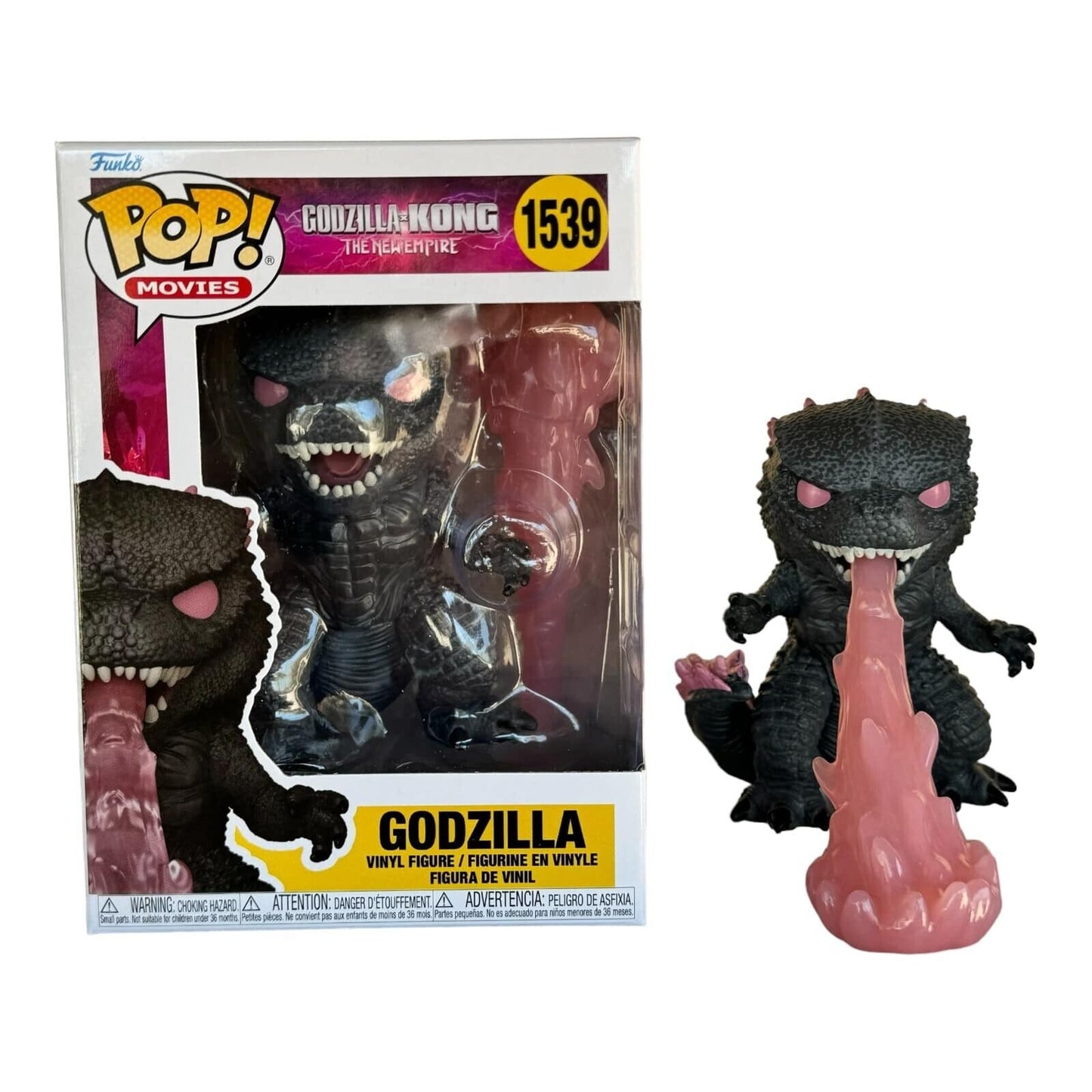 Funko Pop! Godzilla with Heat Ray #1539 Godzilla x Kong The New Empire Movies + PoP Protector