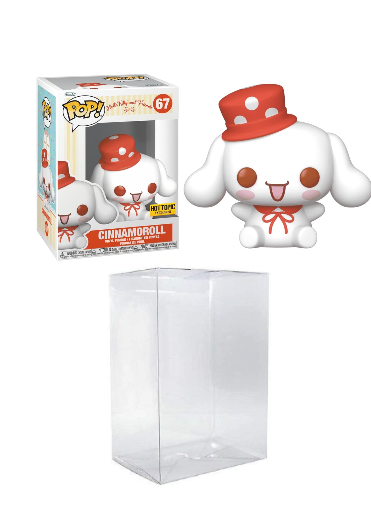 Funko Pop! Hello Kitty and Friends : Cinnamoroll 67 Hot Topic Exclusive + Pop Protector