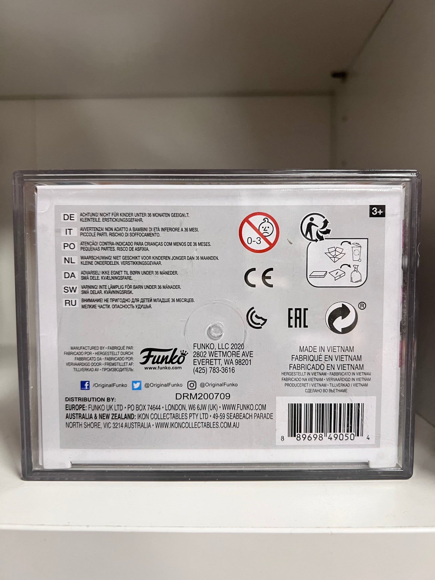 Funko Pop! My Hero Academia Mina Ashido Metallic 790 Funko Insider Club Figure Signed by Caitlin Glass PSA Authenticated