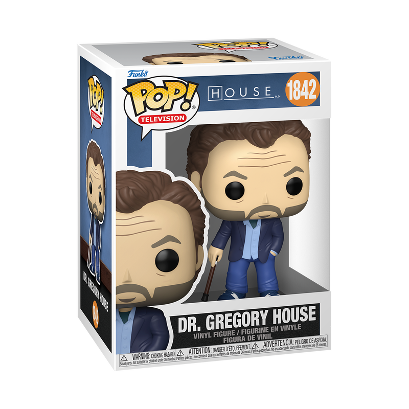 Funko Pop! House - Dr. Gregory House 1842 Figure + Pop Protector