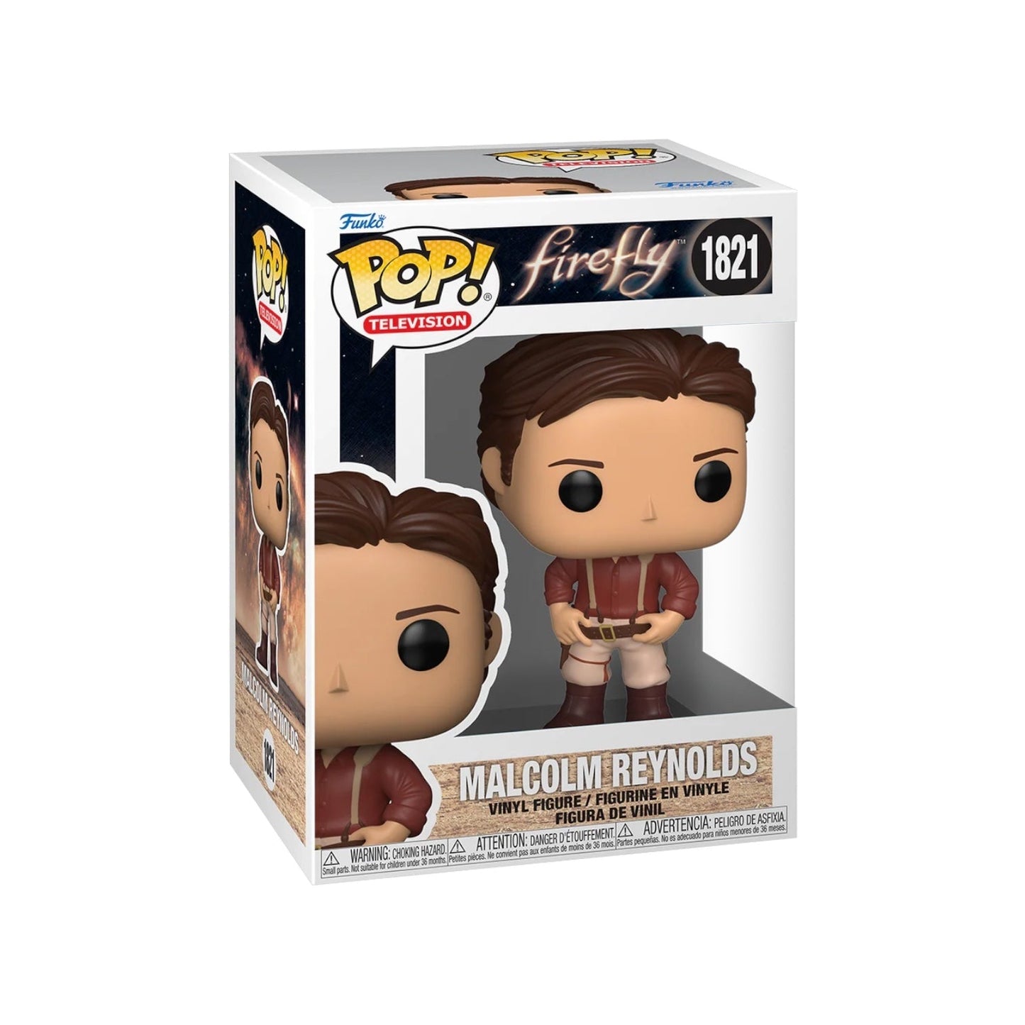 Funko Pop! Firefly - Malcolm Reynolds 1821 Figure + Pop Protector