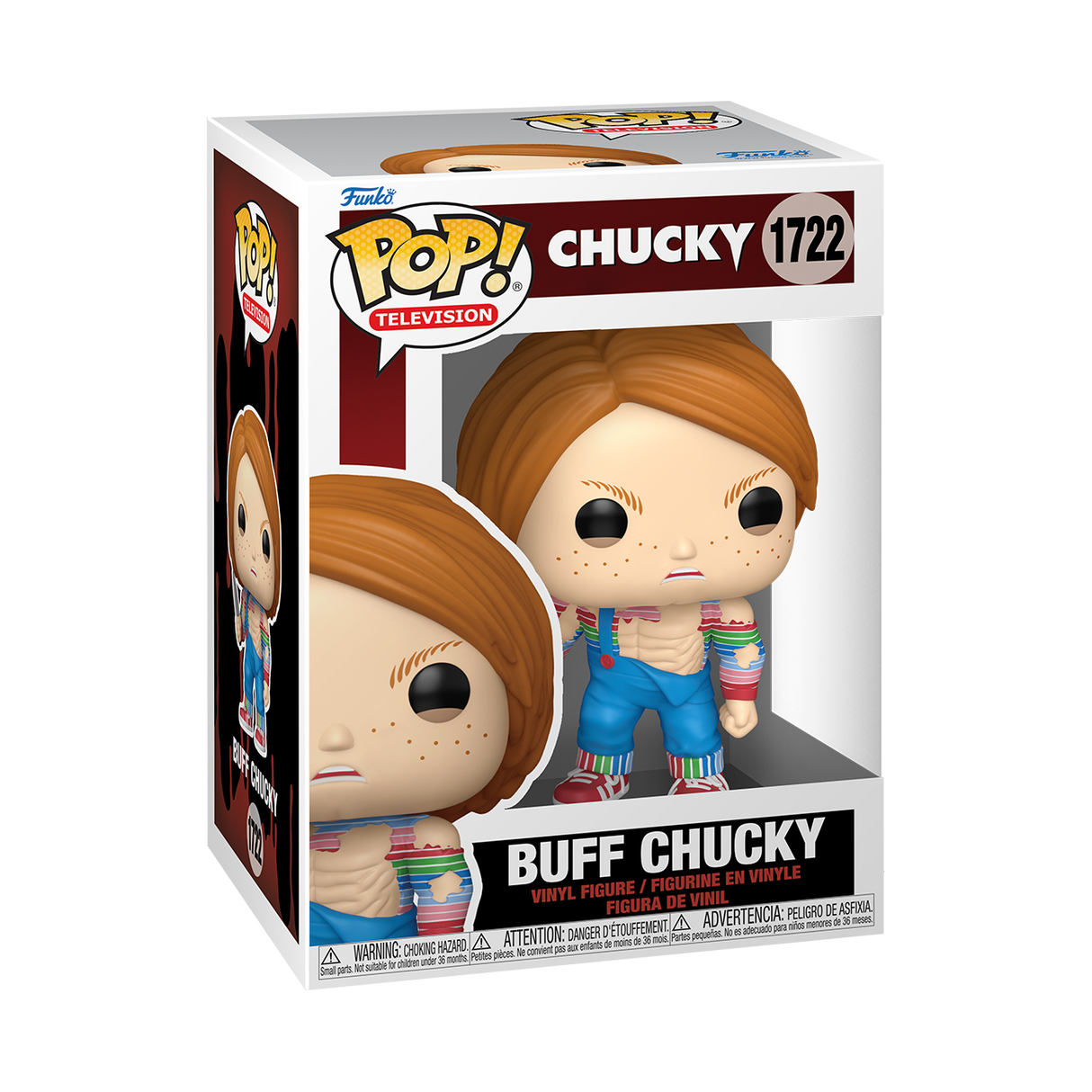 Funko Pop! Chucky - Buff Chucky 1722 Figure + Pop Protector