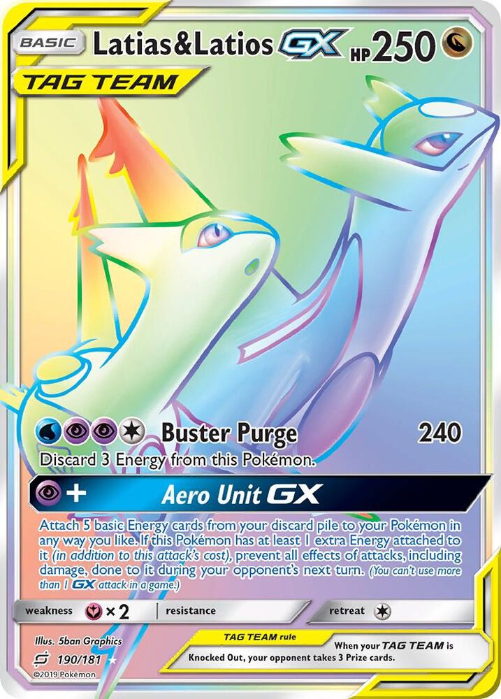 Pokemon TCG! Latias & Latios GX (Secret) - SM - Team Up (SM9)