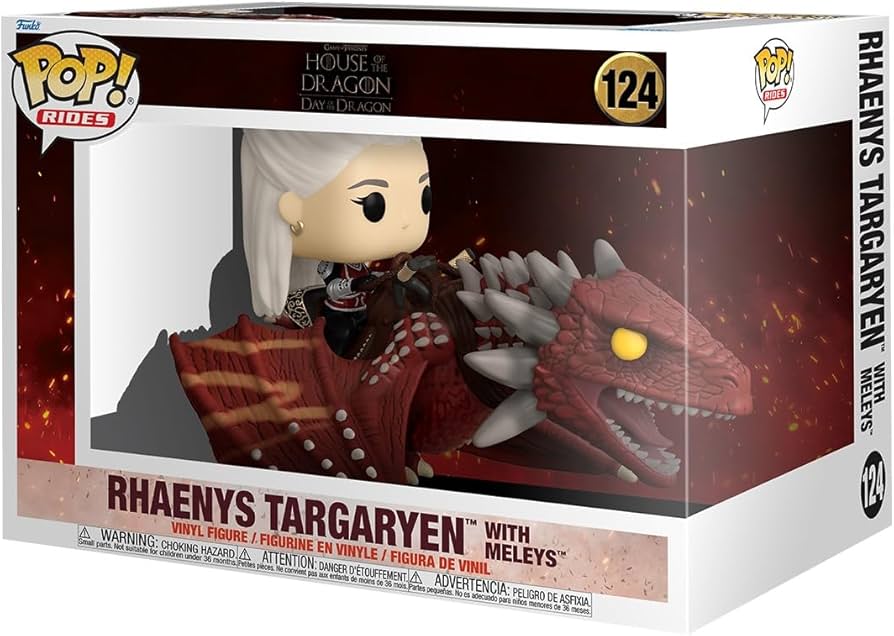 Game of Thrones : House of the Dragon Day of the Dragon - Rhaenys Targaryen with Meleys 124 Rides Figure