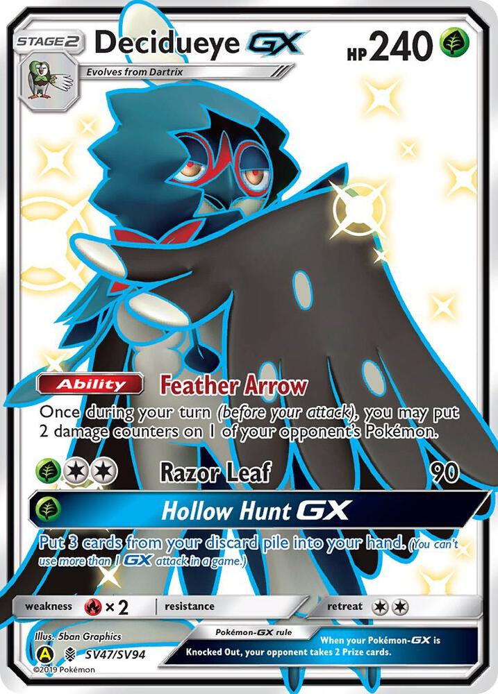 Pokemon TCG! Decidueye GX - Hidden Fates: Shiny Vault (HIF:SV)