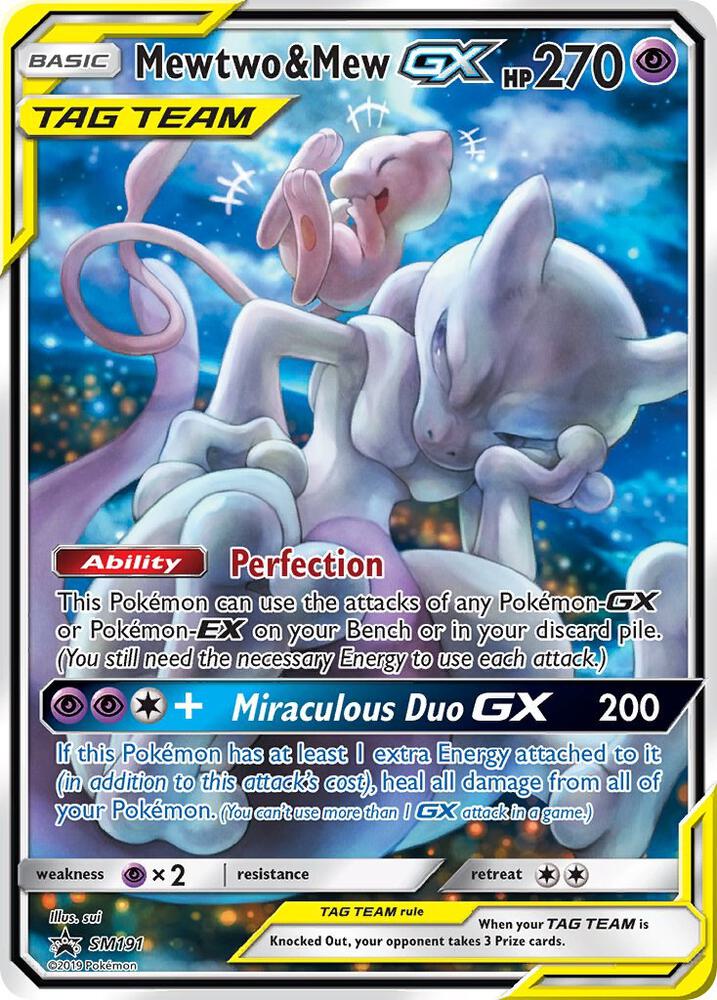 Pokemon TCG! Mewtwo & Mew GX - SM191 - SM Promos (SMP)