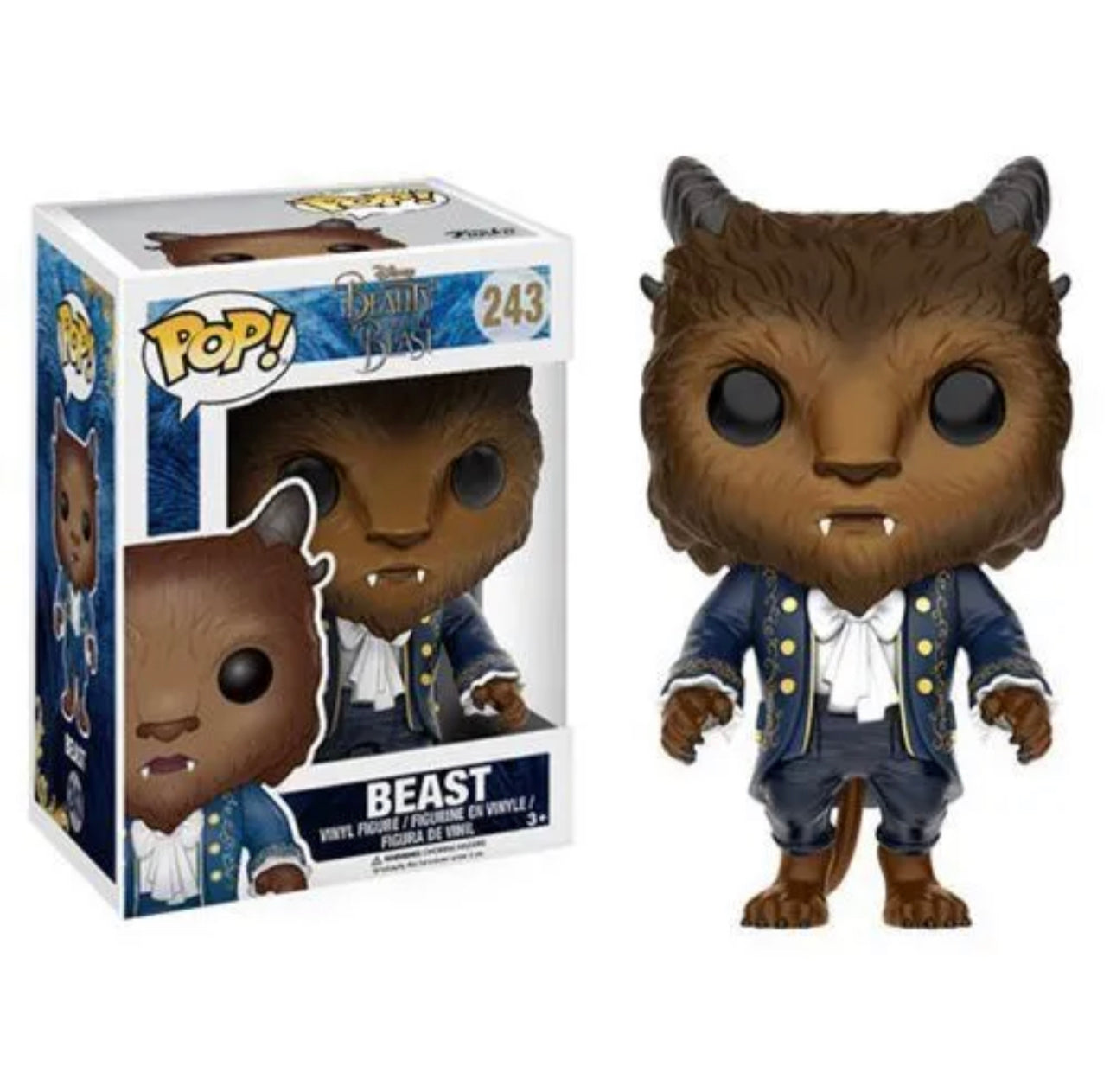 Funko Pop! Disney Beauty and the Beast - Beast 243 + Free Protector (VAULTED)