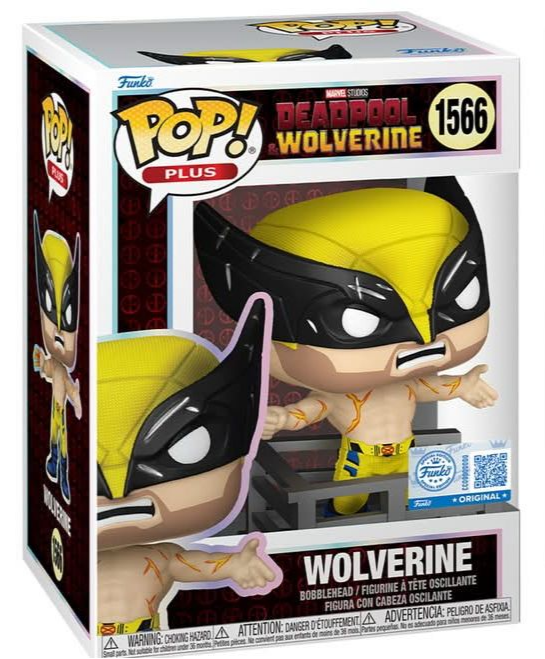 Funko Pop! Marvel Deadpool & Wolverine - Wolverine 1566 Funko Special Edition Figure + Pop Protector