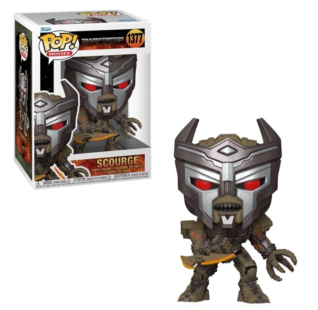 Funko Pop! Transformers Rise of the Beasts : Scourge 1377 + Pop Protector