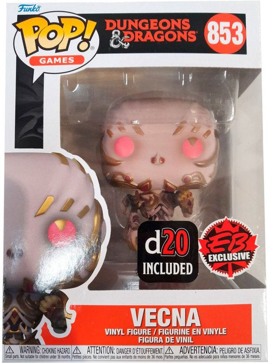 Funko Pop! Dungeons & Dragons - Vecna 853 EB Exclusive Figure d20 Included + Pop Protector