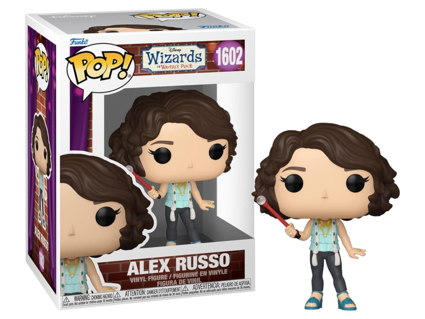 Funko Pop! Disney Wizards of Waverly Place - Alex Russo 1602 Figure + Pop Protector