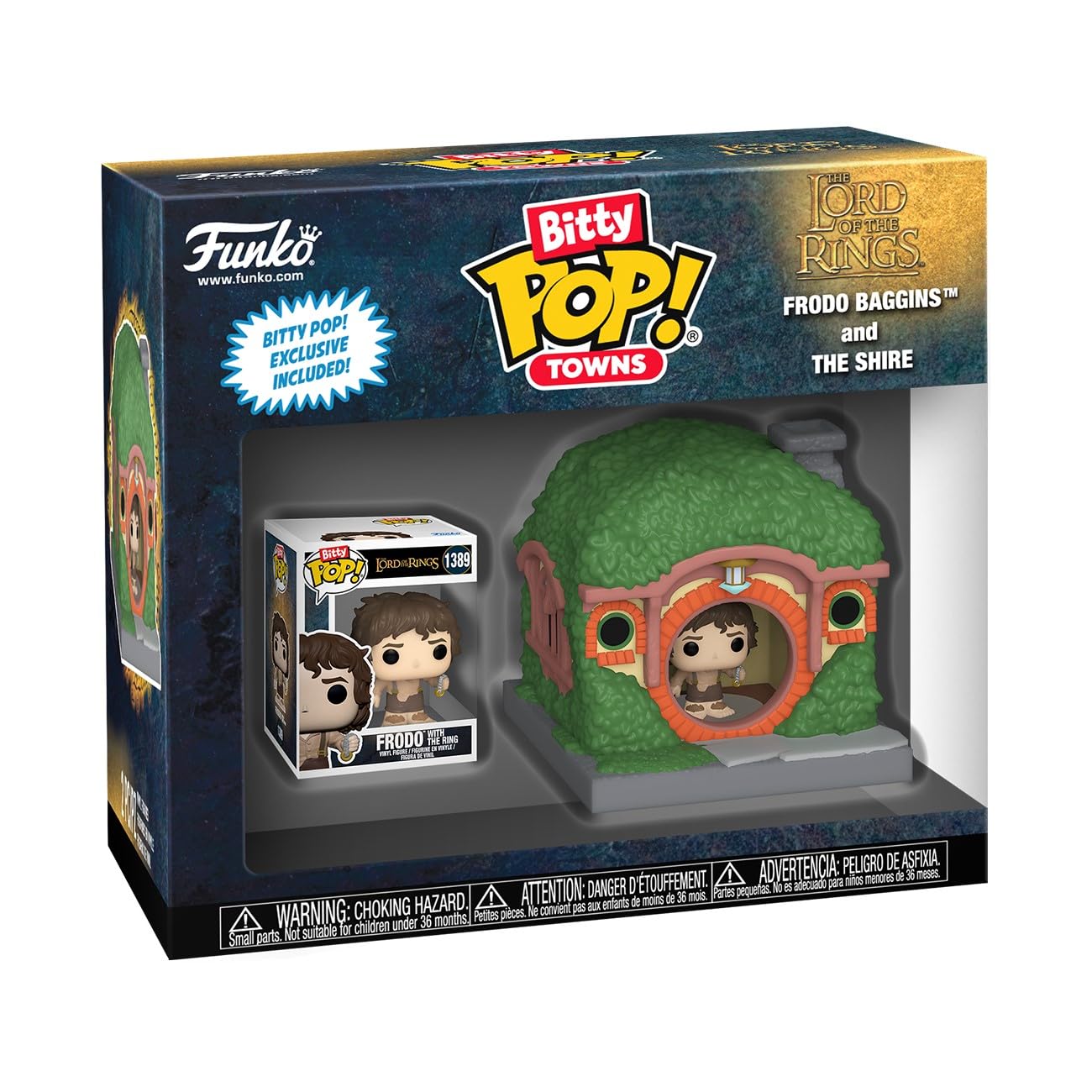 Funko Pop! Bitty Pop Towns : The Lord of the Rings Frodo Baggins and The Shire