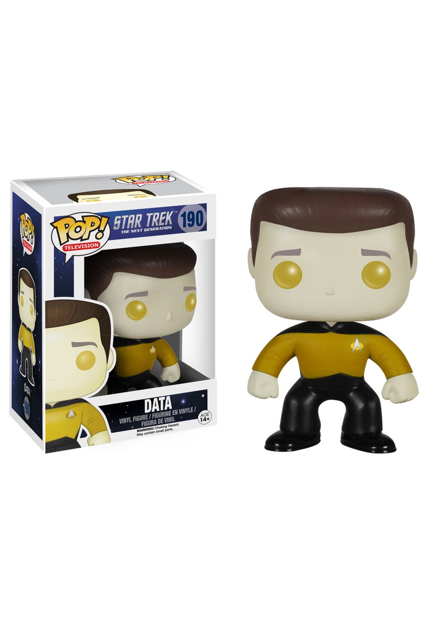 Funko Pop! Star Trek The Next Generation- Data 190 (VAULTED) + Free Protector