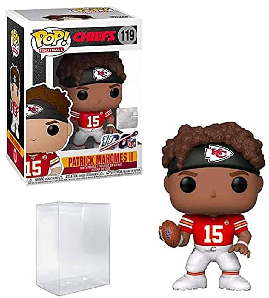 Funko Pop! NFL : Chiefs : Patrick Mahomes II 119 + Pop Protector